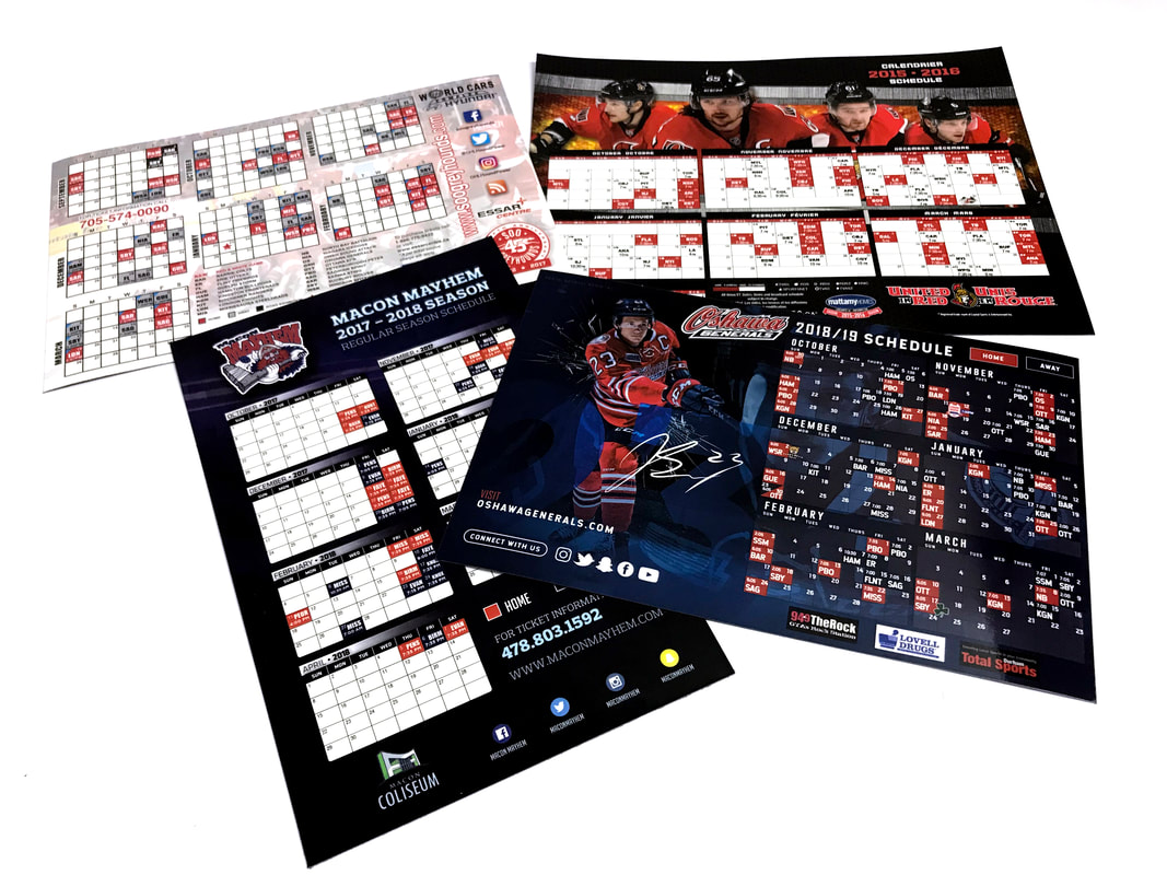Promotional items produced for event and season ticket programs